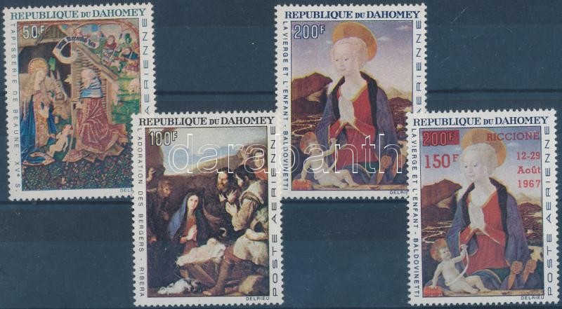 1966-1967 Karácsony sor + felülnyomott bélyeg, 1966-197 Christmas set + overprinted stamp