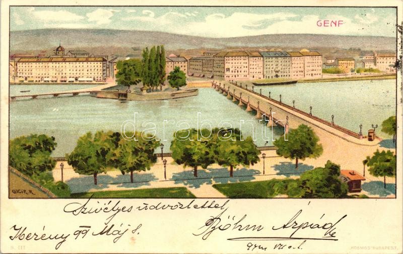1899 Geneve, Genf; Kosmos litho s: Geiger R.