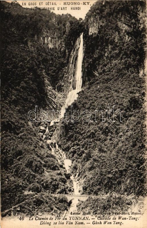 Yunnan, Chemins de fer, Cascade de Wan-Tang / waterfall