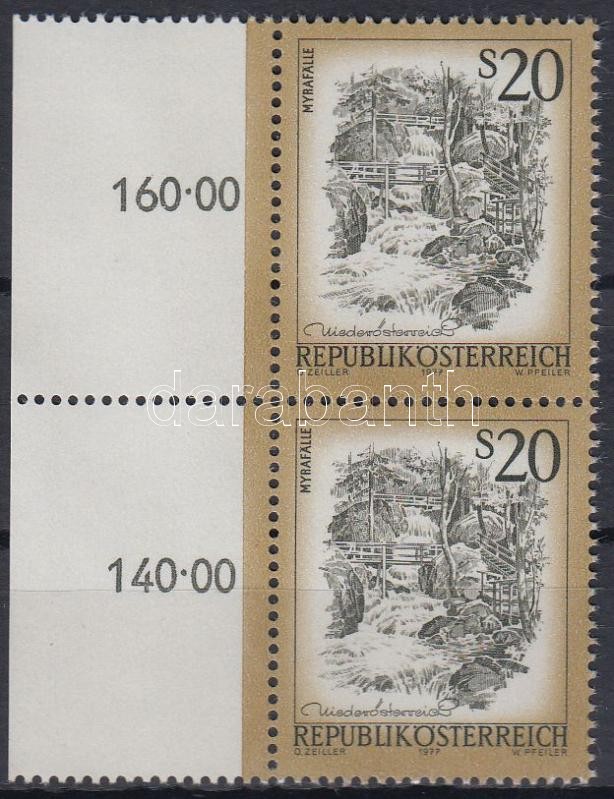 Forgalmi bélyeg ívszéli párban, Definitive margin pair