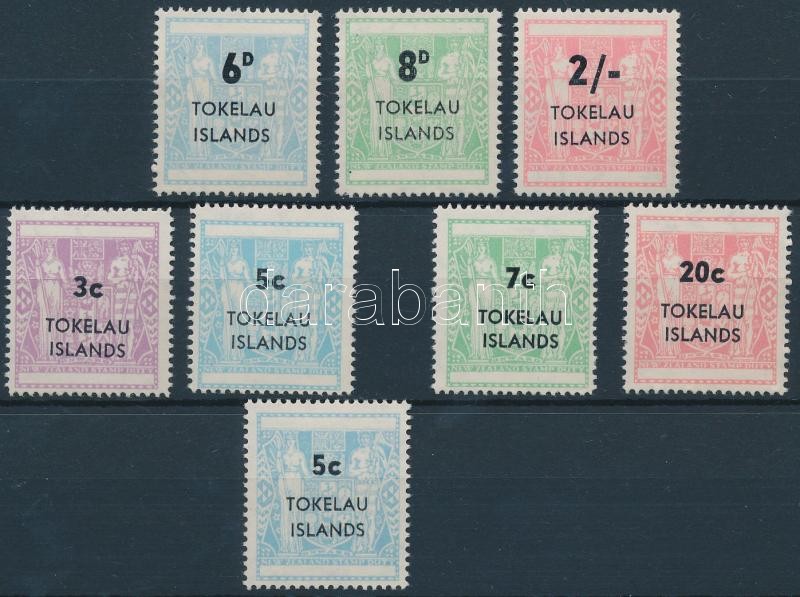 1966-1967 Postage due 2 sets, 1966-1967 2 db Portó sor szinváltozattal