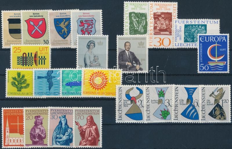1965-1966 23 diff stamps, 1965-1966 kis összeállítás 23 klf bélyeg