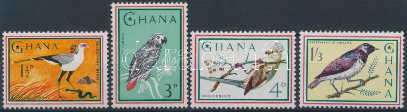 4 db Madár bélyeg, Bird 4 stamps