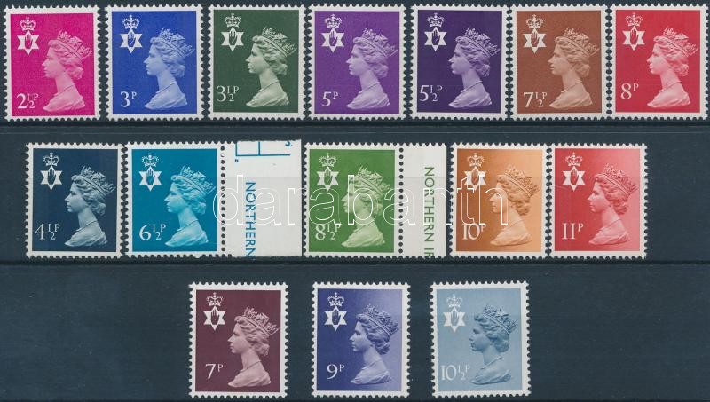 1971-1978 Queen Elizabeth II 15 stamps with sets, 1971-1978 II. Erzsébet királynő 15 db bélyeg, közte teljes sorok