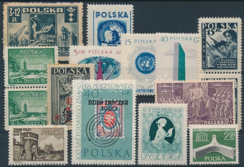 1939-1963 15 stamps with sets, 1939-1963 15 db bélyeg, közte teljes sorok párok