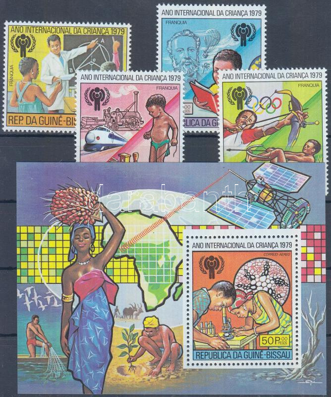 Nemzetközi gyermekév sor + blokk, International children's year set + block