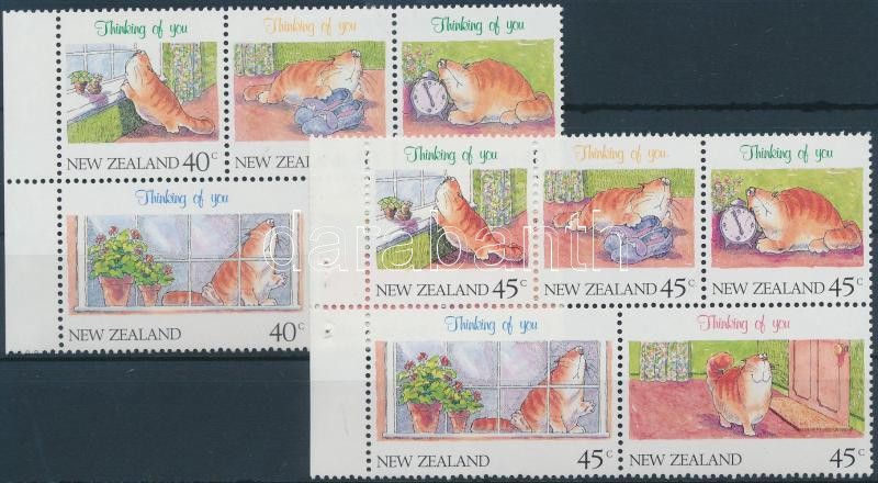Üdvözlőbélyeg 2 klf bélyegfüzetlap, Greeting Stamp 2 diff stampbooklets