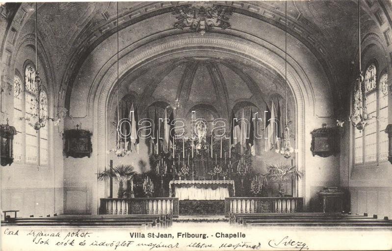 Fribourg, Villa St. Jean, chapel, interior