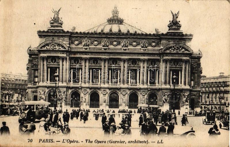 Paris, Opera, autobus, automobile