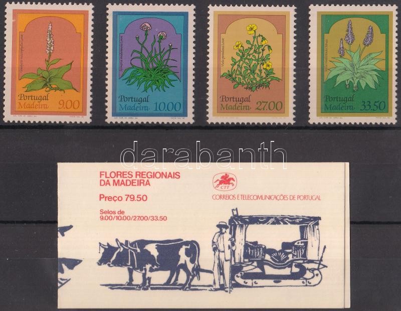 Virágok sor és bélyegfüzet, Flowers set and stamp-booklet