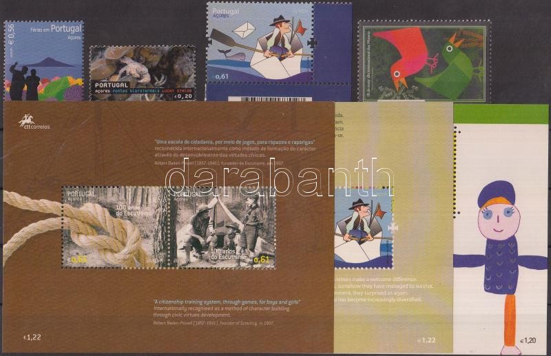 2003-2008 4 stamps + 3 blocks, 2003-2008 4 db bélyeg + 3 db blokk