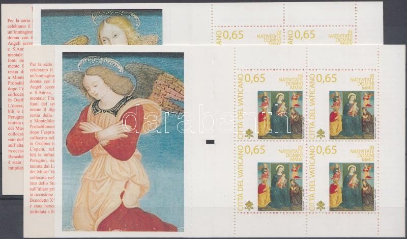 Christmas 2 diff. stamp-booklet, Karácsony 2 klf bélyegfüzet