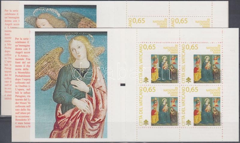 Christmas 2 diff stamp booklets, Karácsony 2 klf bélyegfüzet