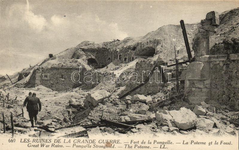 Reims, Fort de la Pompelle, WWI destroyed