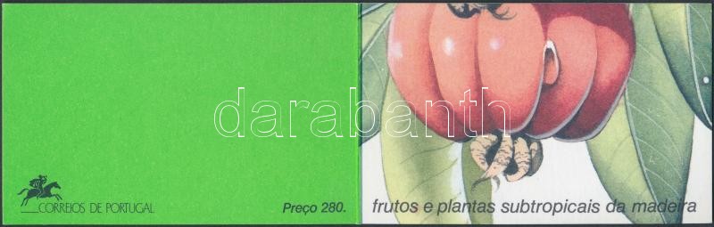 Szubtrópusi gyümölcsök bélyegfüzet, Subtropical fruits stamp-booklet