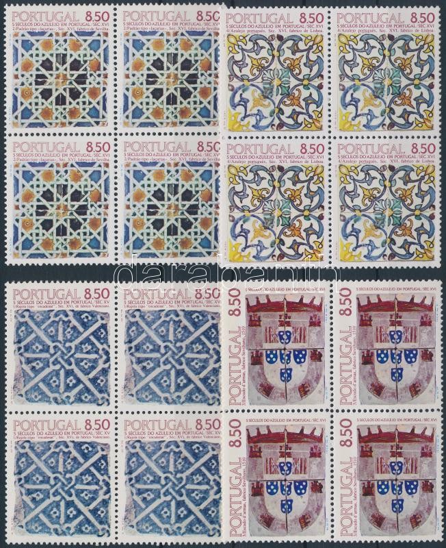 Mozaik 4 db klf 4-es tömb, Mosaic 4 blocks of 4