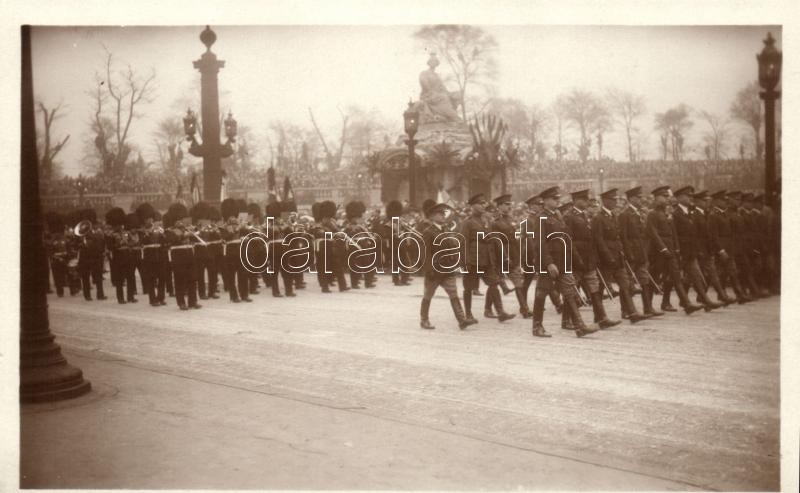 1929 Foch Marsall temetése, 1929 Funerailles du Marechal Foch; Delegations militaires Americaine et Anglaise / the funeral of Marshal Foch