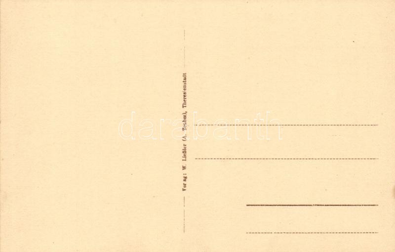 Terezín, Theresienstadt; Kavalier-Kaserne, Verlag W. Liessler / military barracks