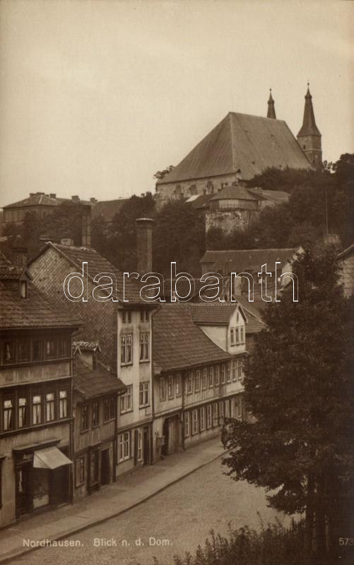 Nordhausen, Blick an d. Dome / church