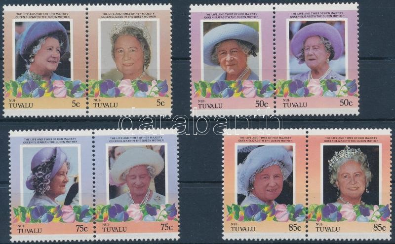 1985/1986 Queen Elizabeth set in pairs, 1985/1986 Erzsébet anyakirályné sor párokban