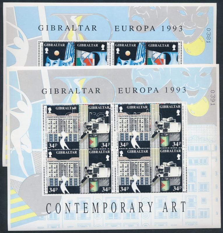 Europa CEPT: Contemporary Art minisheet, Europa CEPT: Kortárs művészet kisívsor