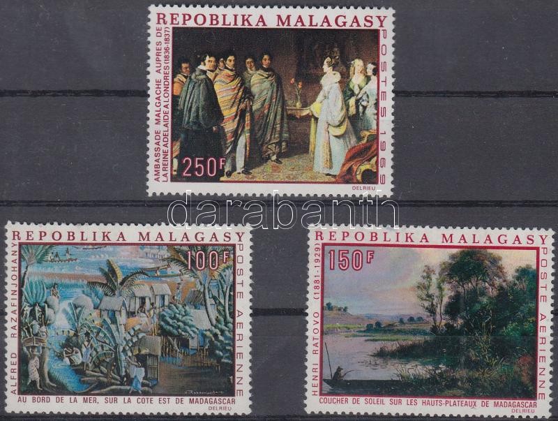 Festmények 3 db bélyeg, Paintings 3 stamps