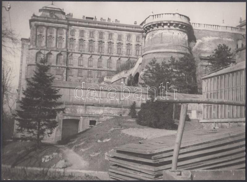 Cca 1950 Budapest A Budai Kiralyi Palota Rekonstrukcioja Soran Darabanth Kft