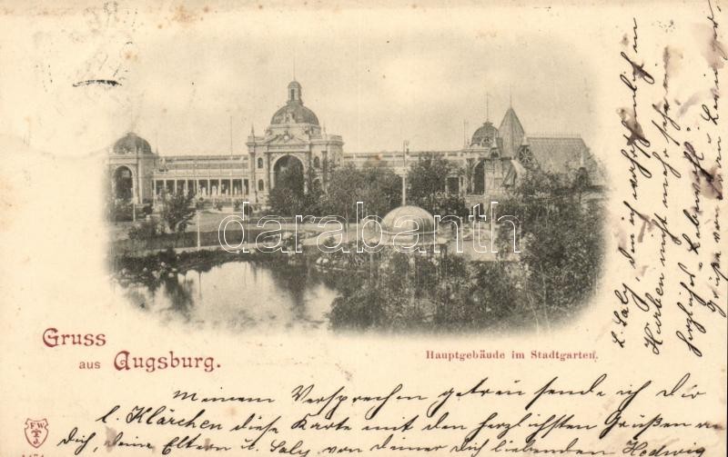 Augsburg, Hauptgebäude im Stadtgarten / Main building in the city garden
