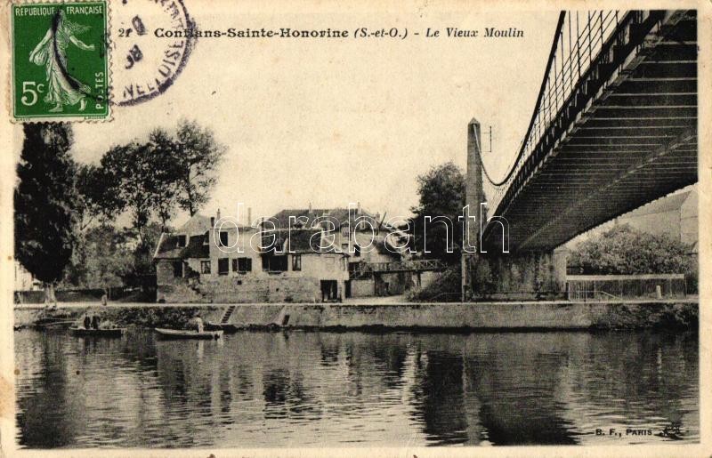 Conflans-Sainte-Honorine, Vieux Moulin / old mill, bridge