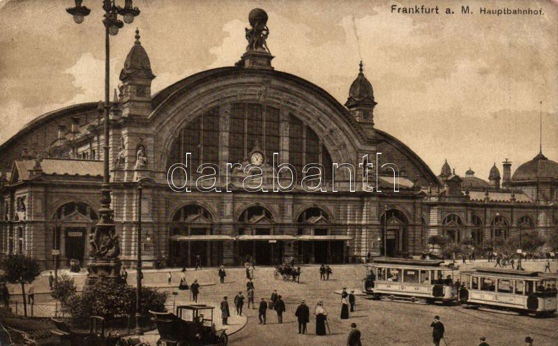 Frankfurt a. M., Hauptbahnhof / railway station, tram (wet damage)