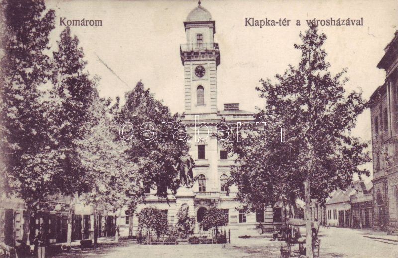 Komárom, Klapka tér, Városháza, Komarno, square, town hall