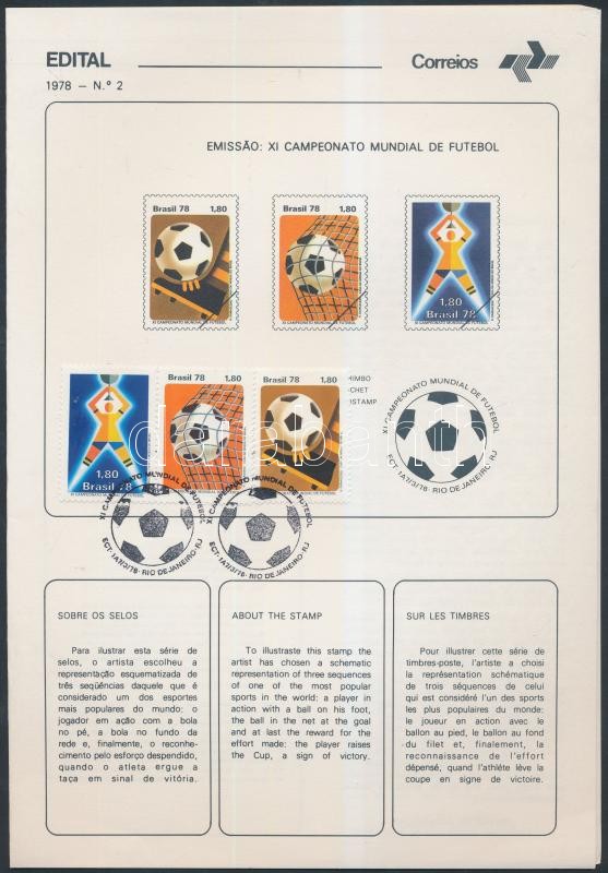 Football World Cup Memorial Sheet, Labdarúgó VB emléklap