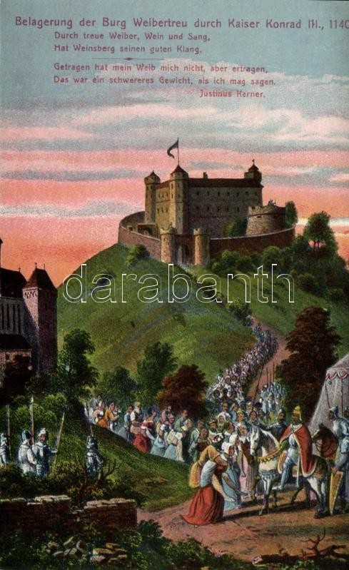 1140 Weinsberg, Burgruine Weibertreu / castle, siege during Kaiser Konrad III