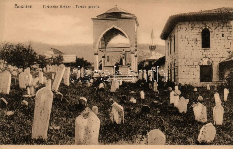 Bosnien, Türkische Gräber / Turkish cemetery in Bosnia, Török temető Boszniában
