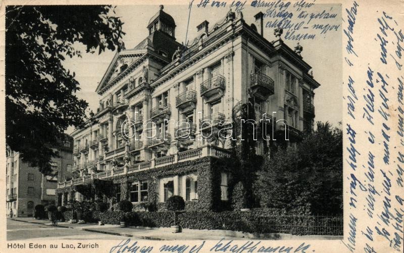 Zurich, Hotel Eden au Lac