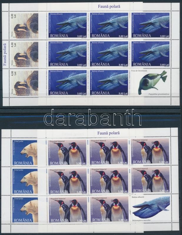 Sarki állatvilág kisívsor, Arctic fauna mini sheet set