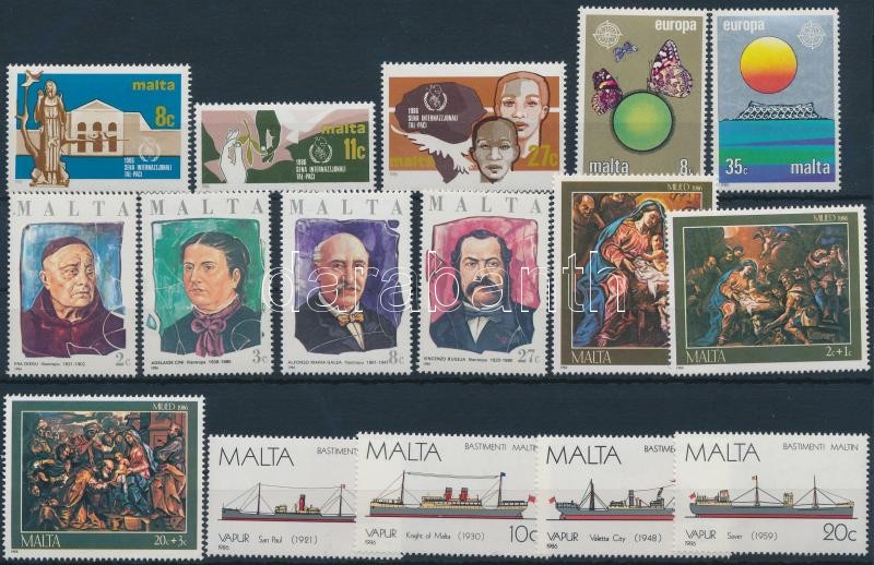16 stamps, 16 klf bélyeg teljes sorokban