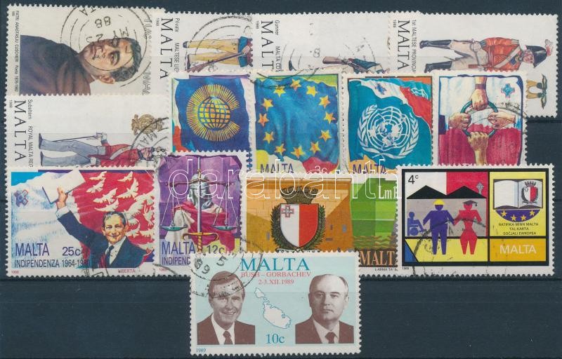 1988-1989 14 stamps, 1988-1989 14 klf bélyeg