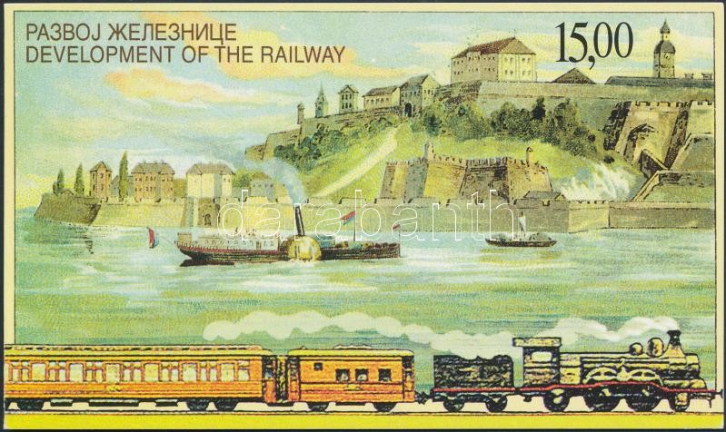 Vasút fejlődése bélyegfüzet, Development of railway stamp booklet