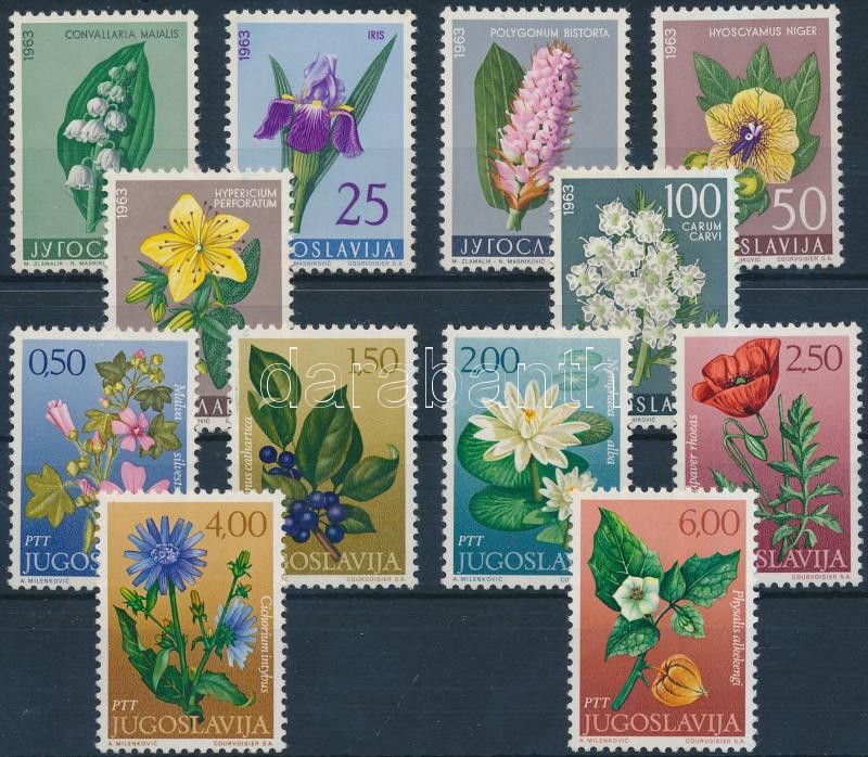 1963/1971 Virágok sor, 1963/1971 Flowers set