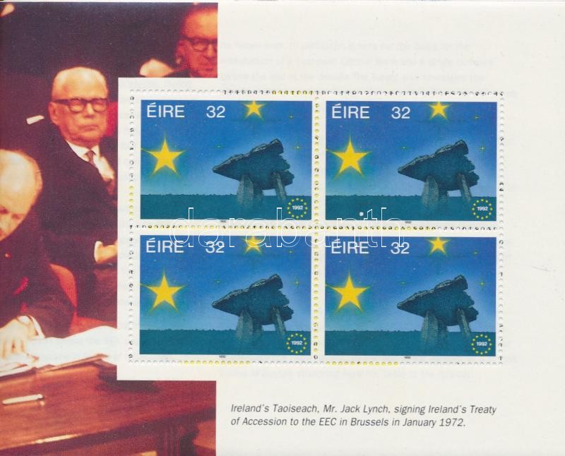 Európai piac bélyegfüzet (különálló lapok), European markets stamp booklet