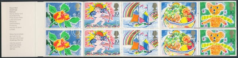 Üdvözlőbélyegek bélyegfüzet, Greeting Stamps stamp booklet