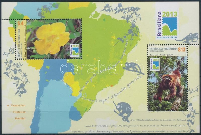International Stamp Exhibition, BRASILIANA block, Nemzetközi bélyegkiállítás, BRASILIANA blokk