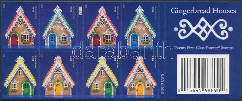 Karácsony öntapadós fólia bélyegfüzet, Christmas self-adhesive foil Stamp-booklet