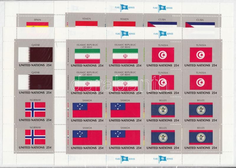 Flags (IX) minisheet set, Zászlók (IX.) kisív sor