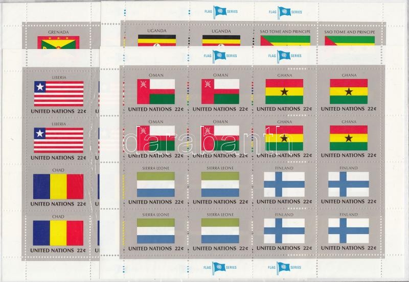Flags (VI) minisheet set, Zászlók (VI.) kisív sor