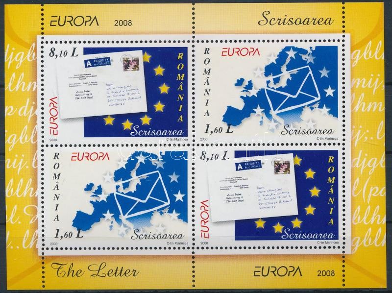 Europa CEPT, levél blokk, Europa CEPT, letter block