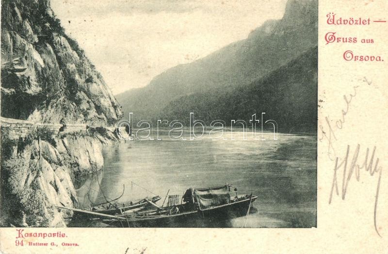 1899 Orsova, Kazán szoros, 1899 Orsova, gorge