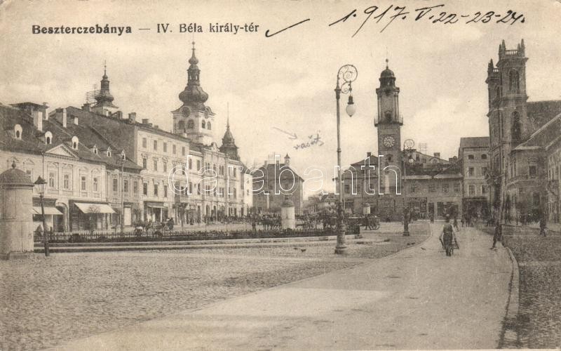 Banská Bystrica, square, Besztercebánya, IV. Béla király tér