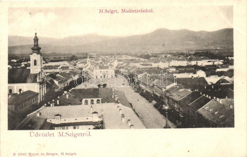Máramarossziget, Sighetu Marmatiei; templom, utca, Sighetu Marmatiei, church, street